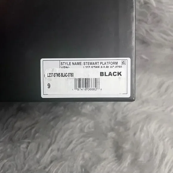 NIB LARROUDÉ Stewart Platform Oxford In Black Leather - Picture 8 of 13